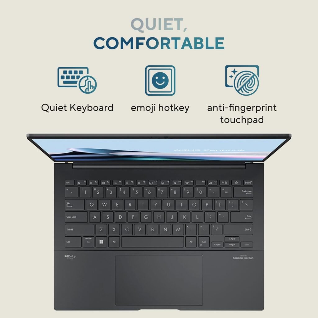 ASUS ZenBook 14 OLED Q415 Business Laptop (14 FHD+ Touchscreen, Intel 14-Core Ultra 5 125H ( i7-1360P), 8GB DDR5 RAM, 512GB SSD) AI PC, 15-Hr Long Battery Life, FHD Webcam, Win 11 Home w/AI Copilot