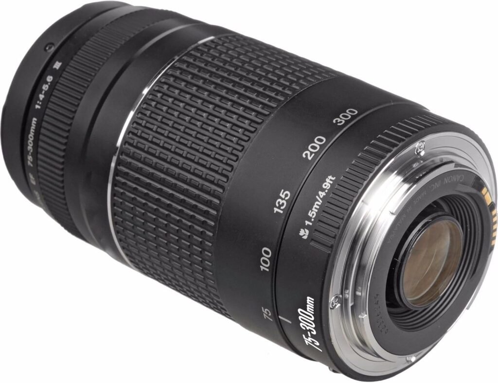 Canon EF 75-300mm f/4-5.6 III Telephoto Zoom Lens Black