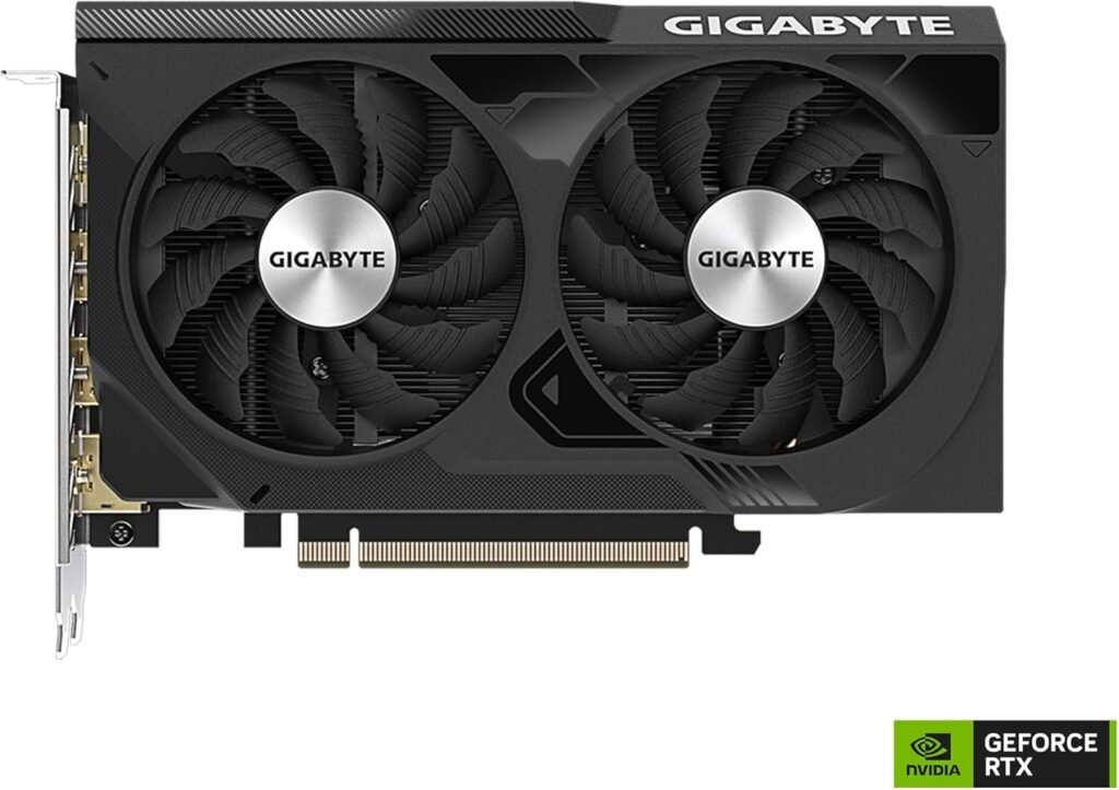 GIGABYTE GeForce RTX 4060 WINDFORCE OC 8G Graphics Card, 2X WINDFORCE Fans, 8GB 128-bit GDDR6, GV-N4060WF2OC-8GD Video Card