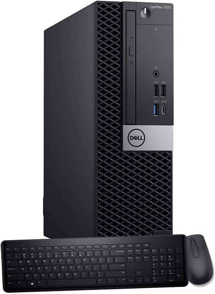 Dell OptiPlex 7070 SFF Desktop Computer PC, Intel 8 Core i7-9700 3.0GHz up to 4.70GHz,32GB DDR4 Ram New 1TB NVMe M.2 SSD,AX210 Built-in WiFi 6E,Windows 11 Pro, Wireless Keyboard  Mouse (Renewed)