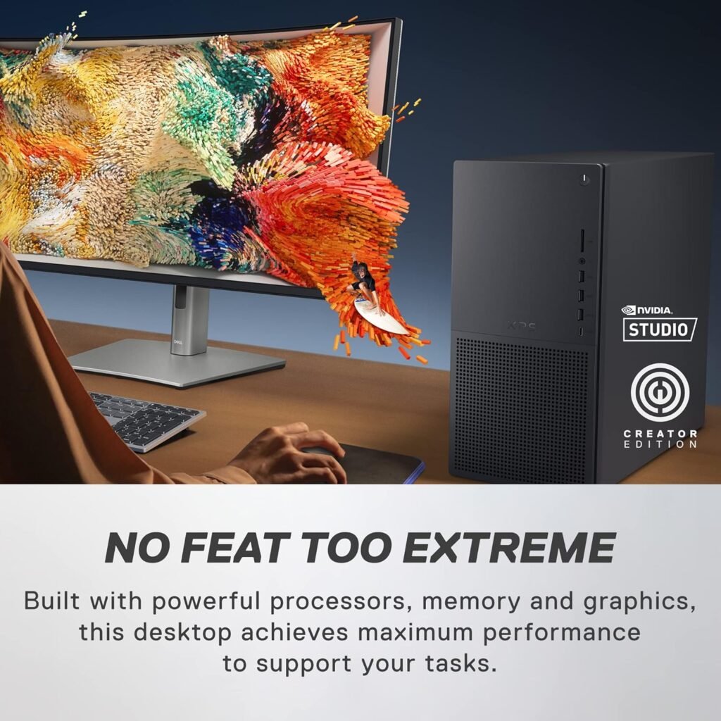 Dell XPS 8960 Desktop Intel Core i9-13900K, 32 GB DDR5 RAM, 1 TB SSD, NVIDIA GeForce RTX 4070 12 GB GDDR6X, Windows 11 Pro, 1-Year Premium Support + 6-Months Dell Migrate - Black