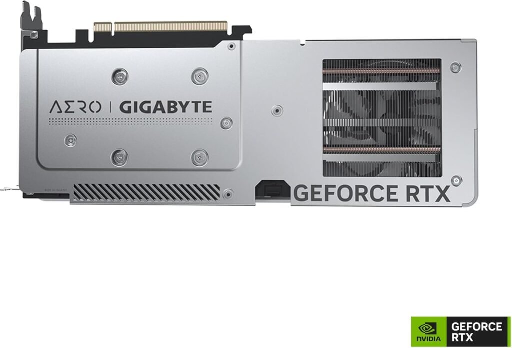 GIGABYTE GeForce RTX 4060 AERO OC 8G Graphics Card, 3X WINDFORCE Fans, 8GB 128-bit GDDR6, GV-N4060AERO OC-8GD Video Card