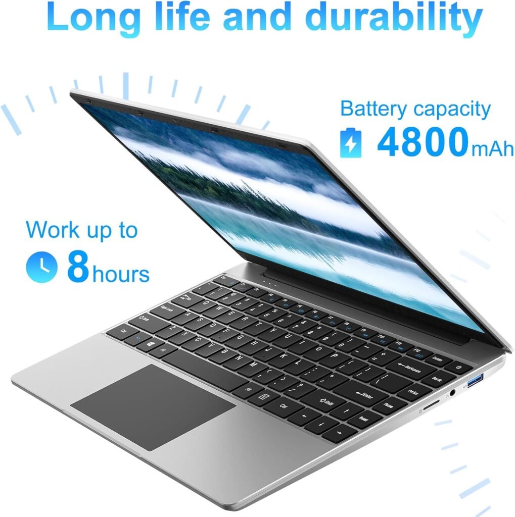 jumper Laptop, 12GB LPDDR4 RAM, 512GB SSD ROM, 14 Inch 1080p FHD IPS Screen, Windows 11 Laptops Computer with Celeron Quad-Core Processor, UHD Graphics 600, Dual Stereo Speaker, Portable.