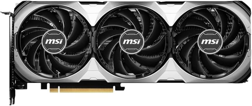 MSI Gaming GeForce RTX 4070 Ventus 3X E1 12G OC Graphics Card (Ada Lovelace Architecture, Extreme Clock: 2520 MHz, Memory Speed: 20 Gbps, 12GB GDDR6, 192-bit, DP/HDMI)