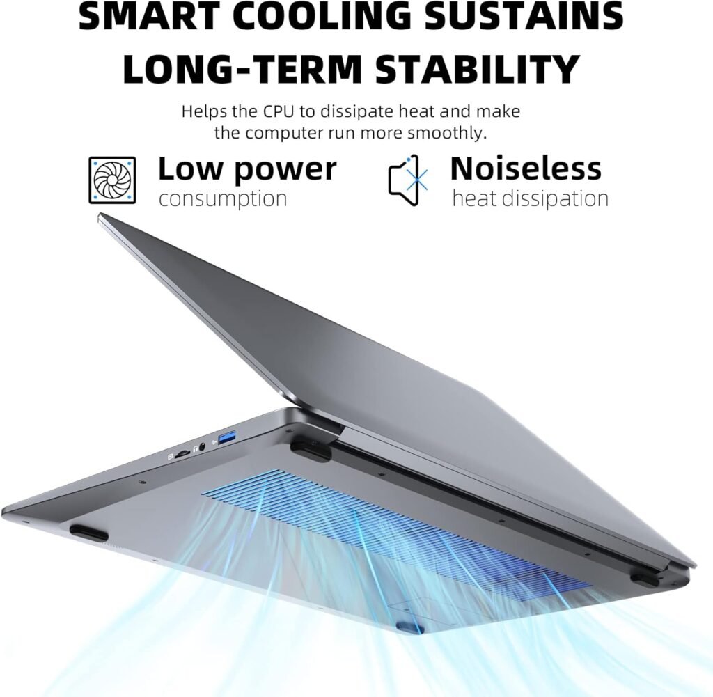 SGIN Laptop Computer, 15.6 inch, with Celeron N5095 Processor(Up to 2.9GHz), FHD 1920x1080 Display, 12GB DDR4 512GB SSD, Bluetooth 4.2, USB 3.0, WiFi(Gray)