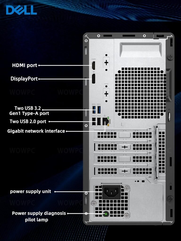 Dell Optiplex 3000 Tower Business Desktop Computer | 12th Gen Intel Core i5-12500 Processor | 32GB RAM | 1TB PCIe SSD | WiFi | DVD-RW | HDMI | Display Port(Support 4K) | Windows 11 Pro