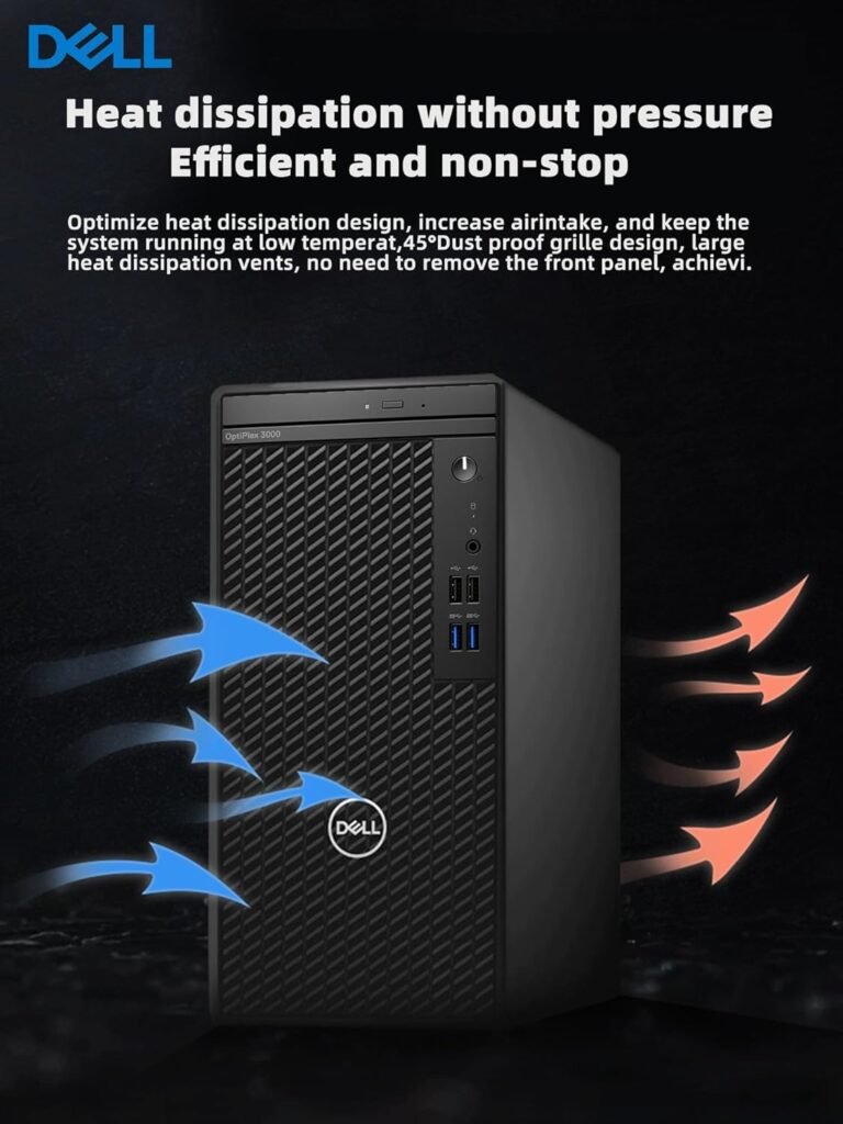 Dell Optiplex 3000 Tower Business Desktop Computer | 12th Gen Intel Core i5-12500 Processor | 32GB RAM | 1TB PCIe SSD | WiFi | DVD-RW | HDMI | Display Port(Support 4K) | Windows 11 Pro