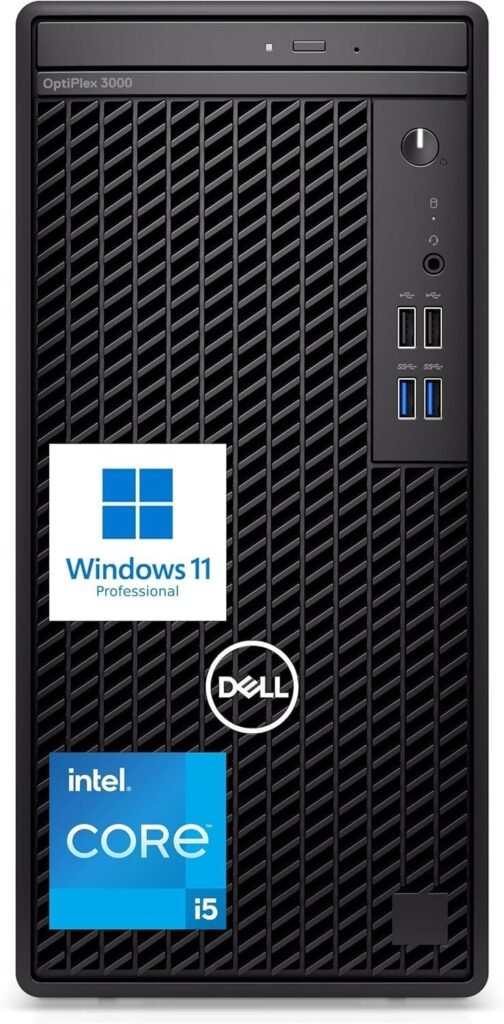 DELL Optiplex 3000 Tower Business Desktop Computer | 12th Gen Intel Core i5-12500 Processor | 32GB RAM | 1TB SSD | WiFi | DVD-RW | HDMI | Display Port(Support 4K) | Windows 11 Pro