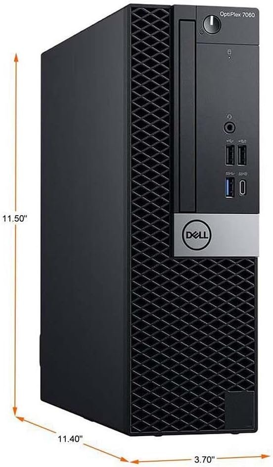 Dell Optiplex 7060 SFF Desktop Computer PC | Intel 8th Gen i7-8700 (6 Core) | 32GB DDR4 Ram 512GB NVMe M.2 SSD | Built-in WiFi  Bluetooth | Windows 11 Pro | Wireless Keyboard  Mouse(Renewed)