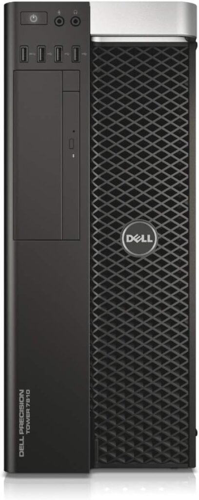 Dell T7810 Workstation PC, 2X Intel Xeon E5-2687W v3 up to 3.5GHz (20-Cores), 128GB DDR4, 1TB NVMe M.2 SSD + 3TB, Quadro M4000 8GB Graphics Card, 4X Display Ports, Windows 10 Professional (Renewed)