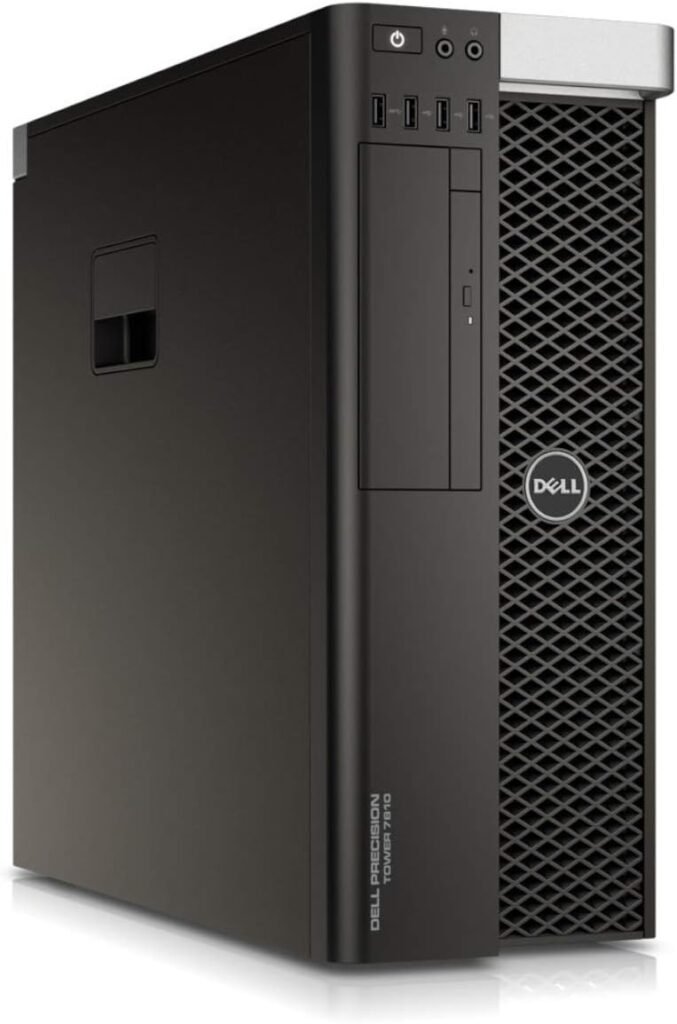 Dell T7810 Workstation PC, 2X Intel Xeon E5-2687W v3 up to 3.5GHz (20-Cores), 128GB DDR4, 1TB NVMe M.2 SSD + 3TB, Quadro M4000 8GB Graphics Card, 4X Display Ports, Windows 10 Professional (Renewed)