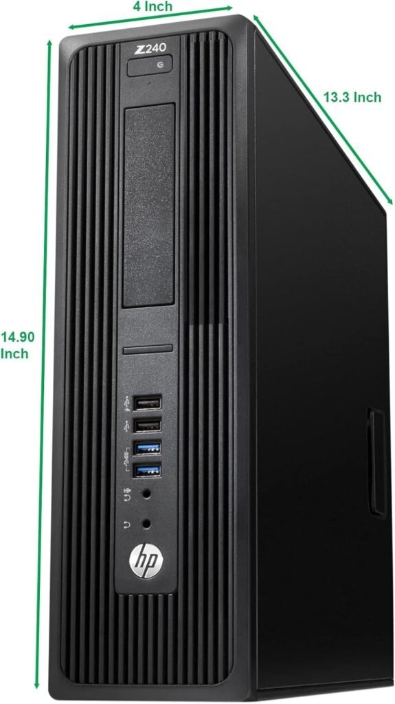 HP Z240 SFF Workstation Desktop Computer, Intel Core i7-6700 3.40GHz, 32GB DDR4 RAM 512GB SSD, HDMI, WiFi, Bluetooth, KeyboardMouse, Windows 10 Pro (Renewed)