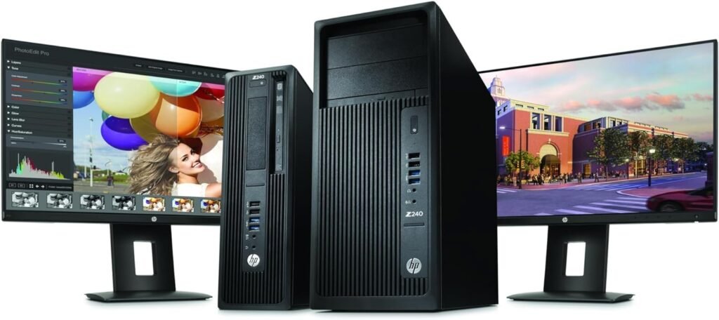 HP Z240 SFF Workstation Desktop Computer, Intel Core i7-6700 3.40GHz, 32GB DDR4 RAM 512GB SSD, HDMI, WiFi, Bluetooth, KeyboardMouse, Windows 10 Pro (Renewed)