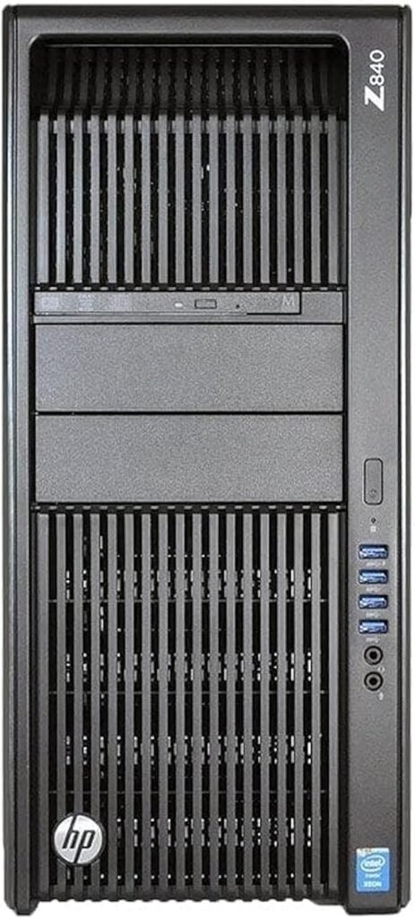 HP Z840 Workstation, 2X Intel Xeon E5-2678 v3 up to 3.1GHz (24 Cores Total), 128GB DDR4, 4X 1TB SSD, Quadro M4000 8GB (4X Display Ports), USB 3.0, Windows 10 Professional 64-bit (Renewed)