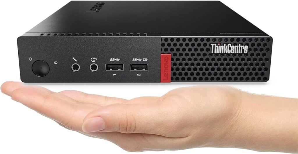 Lenovo ThinkCentre M910Q Tiny Desktop Computer, Intel Core i7-6700T Upto 3.6GHz, 32GB RAM, 1TB NVMe SSD, 4K 3-Monitor Support DisplayPort, HDMI, AC Wi-Fi, Bluetooth - Windows 10 Pro (Renewed)