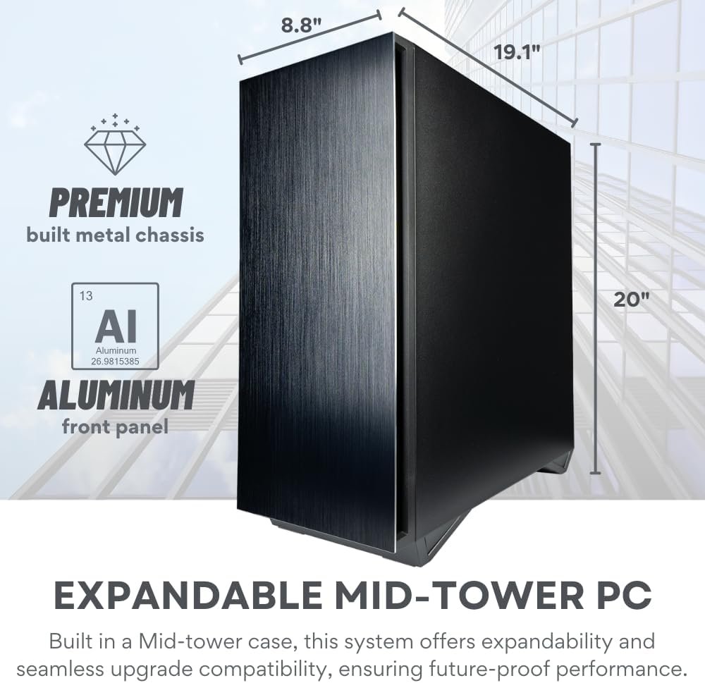 Threadripper PRO 7985WX 64-Core Workstation Desktop PC - RTX 4080 Super, 256GB RAM, 4TB SSD+12TB HDD (High Performance Computer for Gen AI, AR, ML, CAD, Deep Learning, 3D Modeling  Rendering)