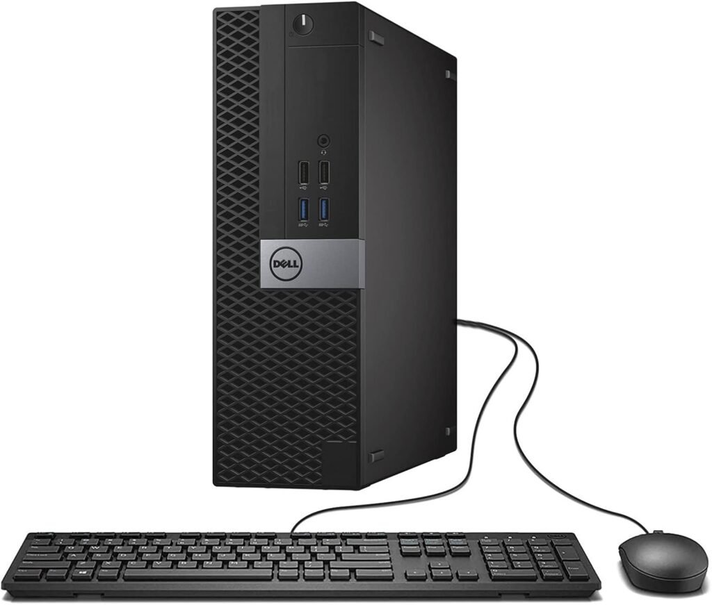 Dell OptiPlex 5050 SFF PC Desktop Computer, 3.4GHz Intel i5-7500, 16GB RAM, 256GB SSD, Windows 10 Pro 64bit(Renewed)