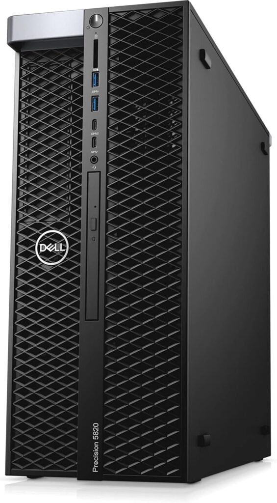 Dell Precision 5820 Workstation Desktop | Core i9-10900X - 1TB SSD Hard Drive - 32GB RAM - Nvidia Quadro P1000 | 10 cores @ 4.5 GHz - 4GB GDDR5 Win 10 Pro Black (Renewed)