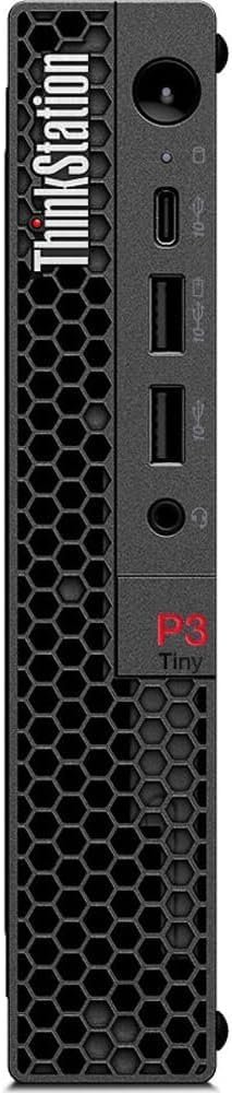 Lenovo ThinkStation P3 Tiny Workstation Mini Desktop (Intel i9-13900T vPro, T400 4GB, 64GB DDR5, 2TB PCIe SSD, WiFi 6, BT 5.2, Win 11 Pro) w/KB, Mouse,  DKZ USB Port Expander