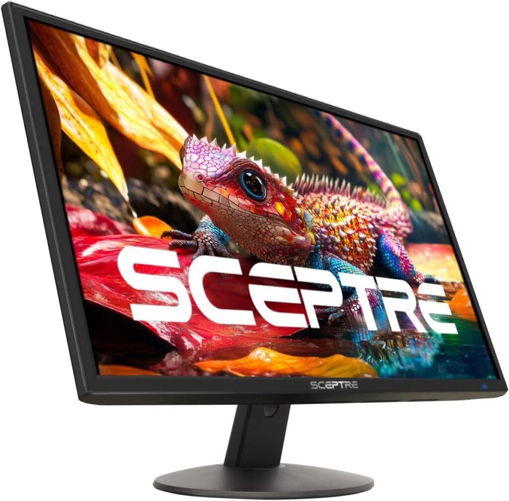 Sceptre 20 1600 x 900 75Hz LED Monitor 2x HDMI VGA Built-in Speakers, sRGB 99% Machine Black (E209W-16003RT series)