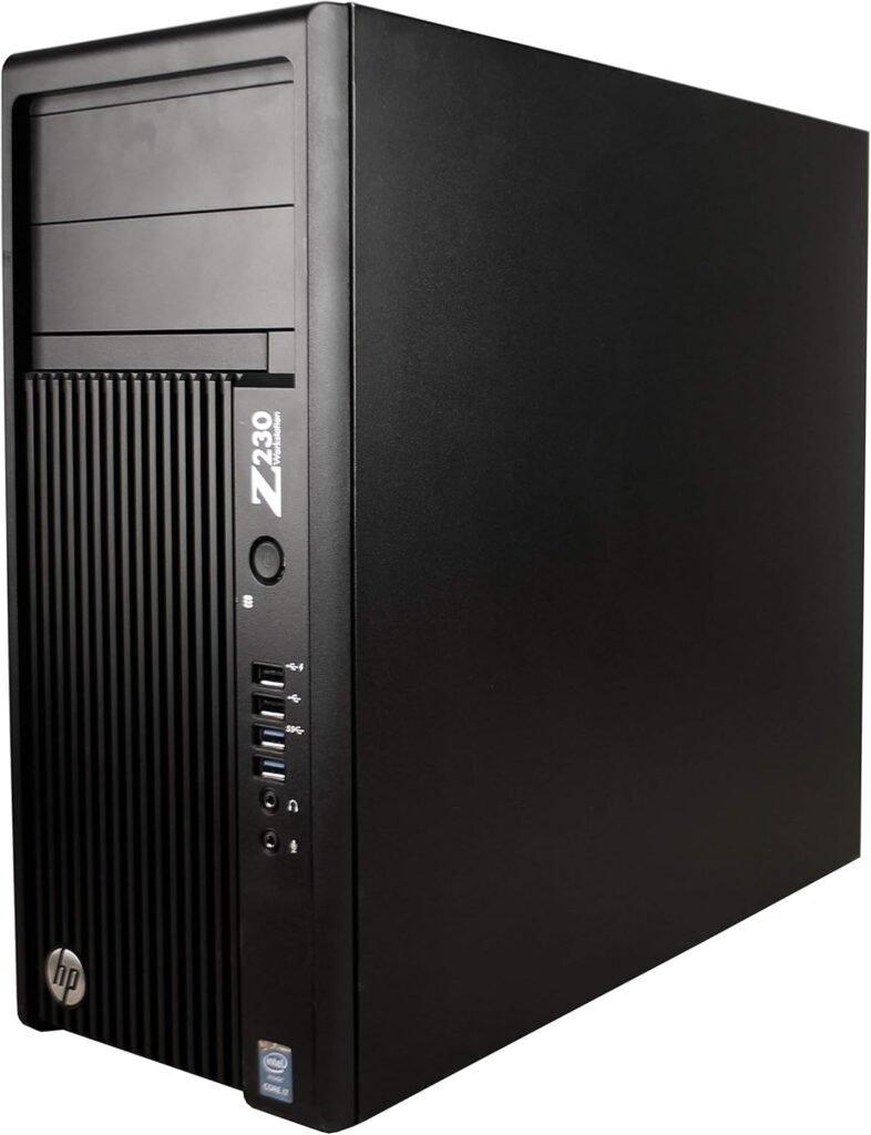 2018 HP Z230 Business Workstation Tower Desktop Computer, Intel Quad-Core i7-4770 up to 3.9GHz, 8GB DDR3 RAM, 256GB SSD, DVDRW, Windows 10 Pro (Renewed)