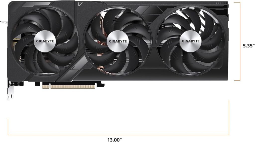 GIGABYTE GeForce RTX 4080 Super WINDFORCE V2 16G Graphics Card, 3X WINDFORCE Fans, 16GB 256-bit GDDR6X, GV-N408SWF3V2-16GD Video Card