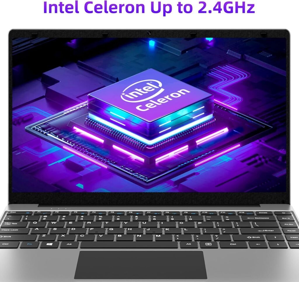 jumper Laptop Comuter 14 Inch, 12GB RAM 256GB SSD, Quad Core Celeron J4105 CPU(Up to 2.5GHz), FHD 1920x1080 Display, Dual Speakers, 35.52WH Battery, Windows 11 Laptops, Type-C, Mini HDMI, Gray, 16:9.