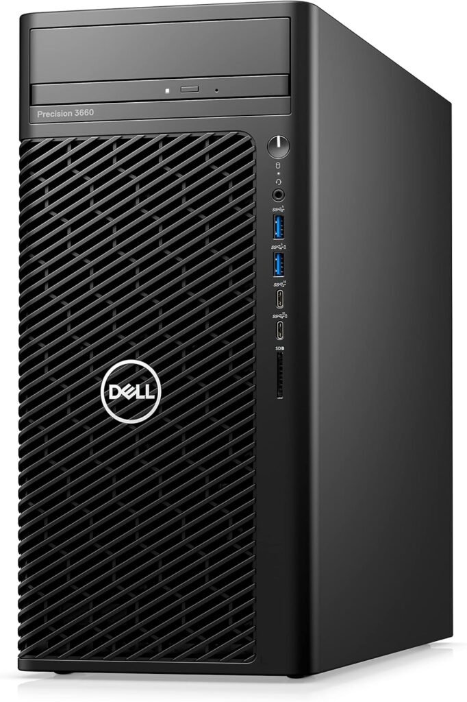 Dell Precision T3660 Workstation Desktop (2022) | Core i7-12700K - 1TB SSD Hard Drive - 64GB RAM - Nvidia RTX A4000 | 12 cores @ 5 GHz - 8GB GDDR6 Win 10 Home Black (Renewed)