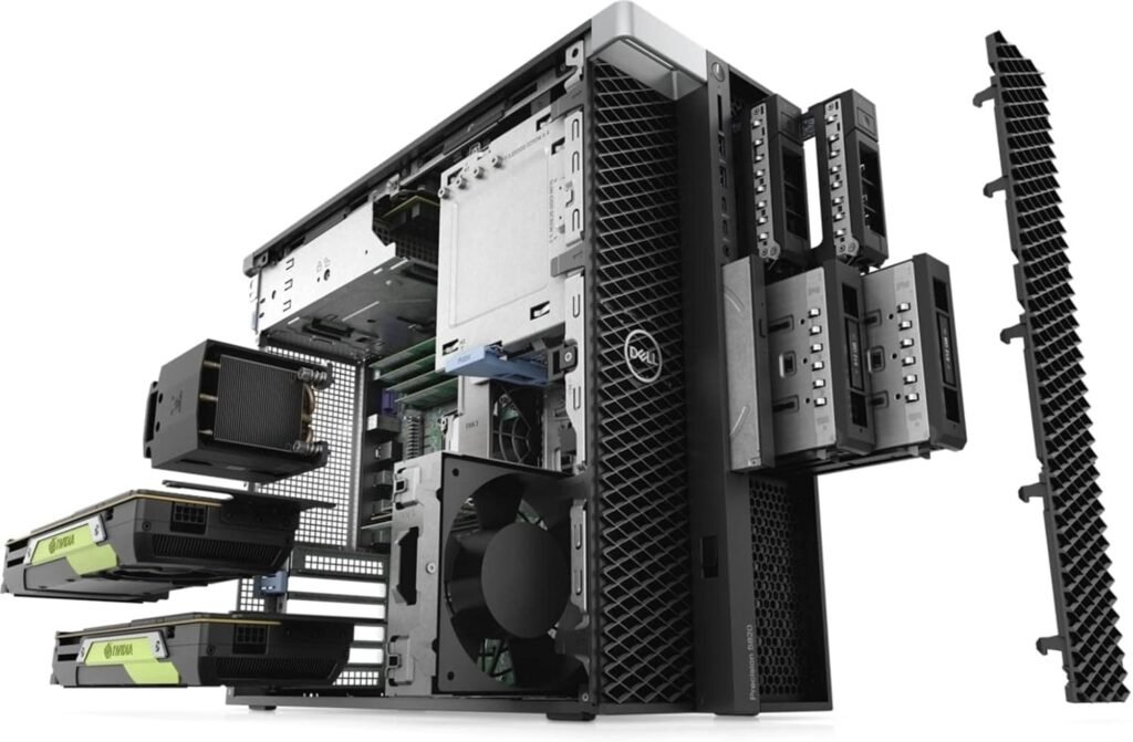 Dell Precision T5820 Workstation Desktop | Xeon W - 2155-2TB SSD Hard Drive - 64GB RAM | 10 cores @ 4.5 GHz Win 10 Home Black (Renewed)