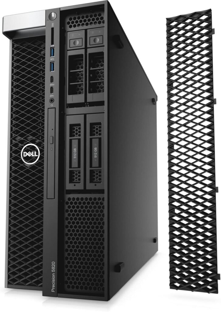 Dell Precision T5820 Workstation Desktop | Xeon W - 2155-2TB SSD Hard Drive - 64GB RAM | 10 cores @ 4.5 GHz Win 10 Home Black (Renewed)