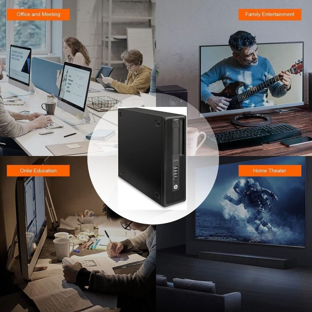 HP Workstation Z240 SFF Desktop PC,Refurbish Desktop i5,Windows 11 Business Computers,16G DDR4,1TB NVMe M.2 SSD,DVD,DVI,DP,HDMI,Built-in WiFi,BT,Wireless KM + TJJ PAD (Renewed)