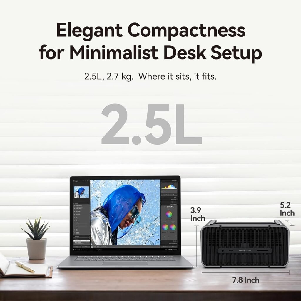 Khadas Mind Graphics Card RTX 4060 Ti Desktop GPU, 16GB GDDR6, External GPU Dock with Speakers for Laptop, Up to PCIe 4.0 x8,128 GT/s, HDMI 2.1a×2, USB4×1, Supports 4K  8K Display via Thunderbolt 4/3