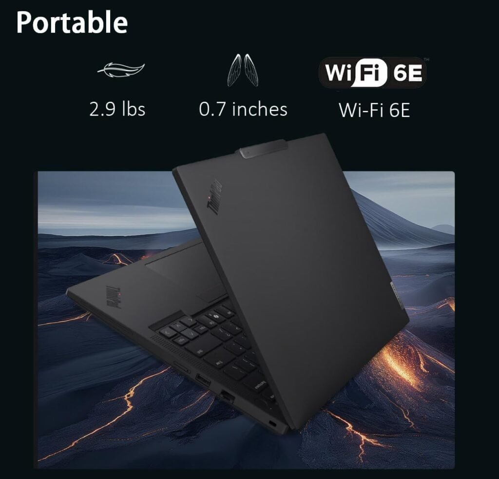 Lenovo ThinkPad T14 Business Laptop (14 FHD+ IPS, Intel 10 Core i5-1335U, 16GB RAM, 512GB SSD) 5MP Webcam, 2 Thunderbolt 4, 2024 AI PC, Win 11 Pro w/USB Drive