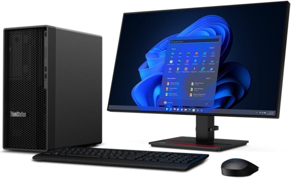 Lenovo ThinkStation P360 Tower Workstation Desktop (2022) | Core i7-12700 - 1TB SSD Hard Drive - 32GB RAM - Nvidia RTX T1000 | 12 cores @ 4.9 GHz - 4GB GDDR6 Win 11 Pro Black