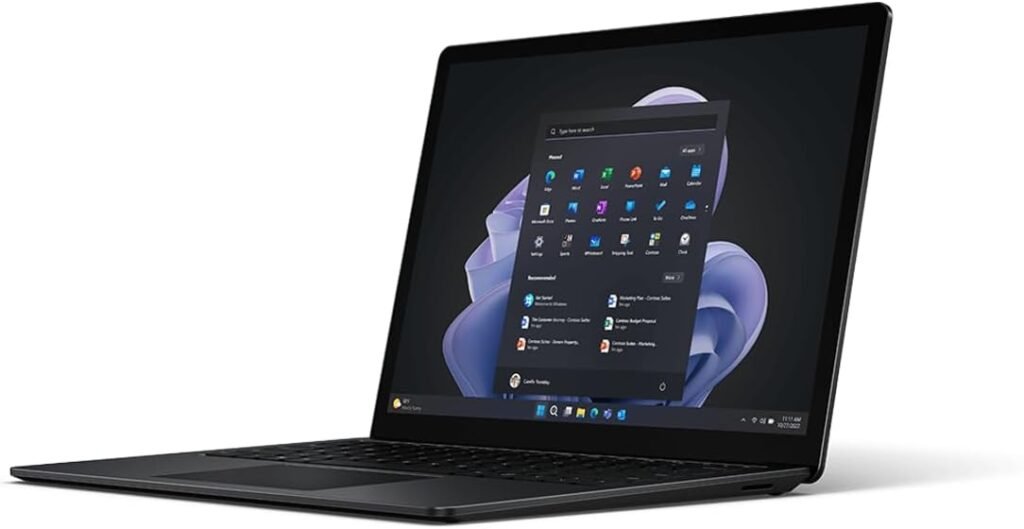 Microsoft Surface Laptop 5 Laptop (13.5 2K Touchscreen, Intel 10-Core i7-1265U, 16GB LPDDR5X, 1TB SSD), IST Active Pen, 18-Hr Battery Life, Backlit, Wi-Fi 6, Webcam, Win 11 Pro w/AI Copilot, Black
