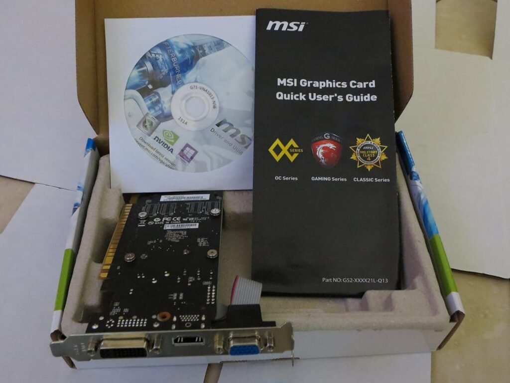 MSI Geforce 210 1024 MB DDR3 PCI-Express 2.0 Graphics Card MD1G/D3