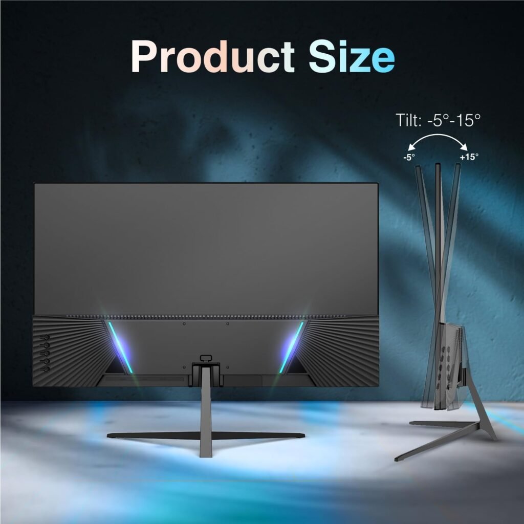 22 inch Class Thin Full HD (1920 x 1080p) Computer Monitor, 100Hz Refresh Rate, 3-Sided Frameless, Ultra Slim, VESA, LowBlue Mode, Tilt Adjust, HDMI *1, VGA*1