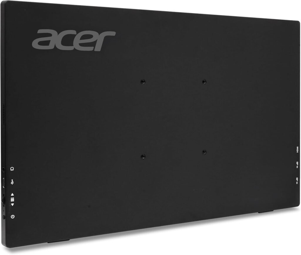 Acer Nitro Portable Gaming Monitor | 15.6 FHD IPS | 165Hz | AMD FreeSync | Ultra Slim Design | External Monitor for Laptop PC/Mac | 2-USB Type-C Ports, 1-Mini HDMI  1-Audio Out | PG161Q Pbmiuux