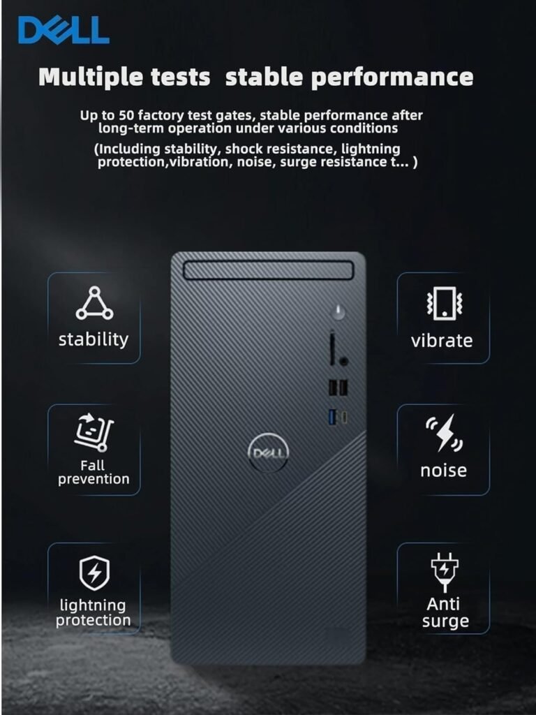 Dell Inspiron Intel Core i7-12700 Tower Desktop | 64GB RAM | 1TB SSD+1TB HDD | Intel UHD 770 Graphics | RJ45 | Wi-Fi + Bluetooth | Windows 11 Pro | Business  Home Use
