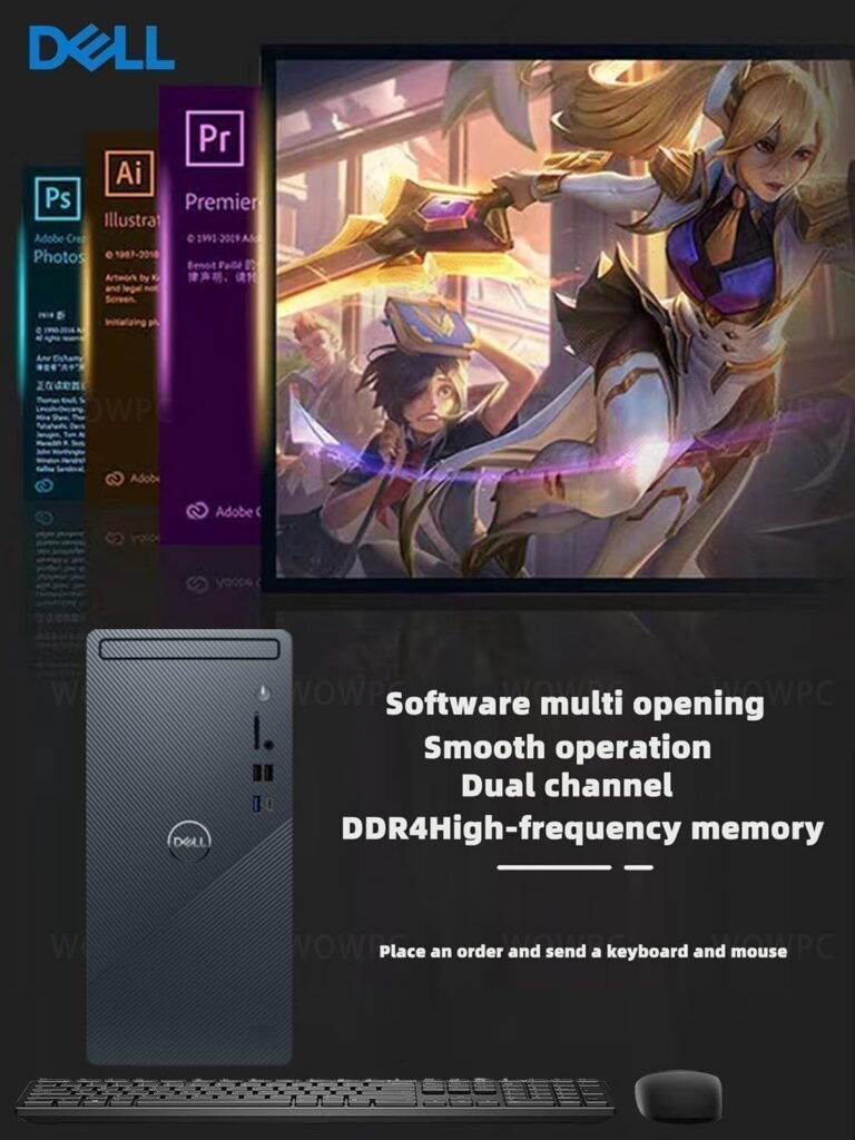 Dell Inspiron Intel Core i7-12700 Tower Desktop | 64GB RAM | 1TB SSD+1TB HDD | Intel UHD 770 Graphics | RJ45 | Wi-Fi + Bluetooth | Windows 11 Pro | Business  Home Use