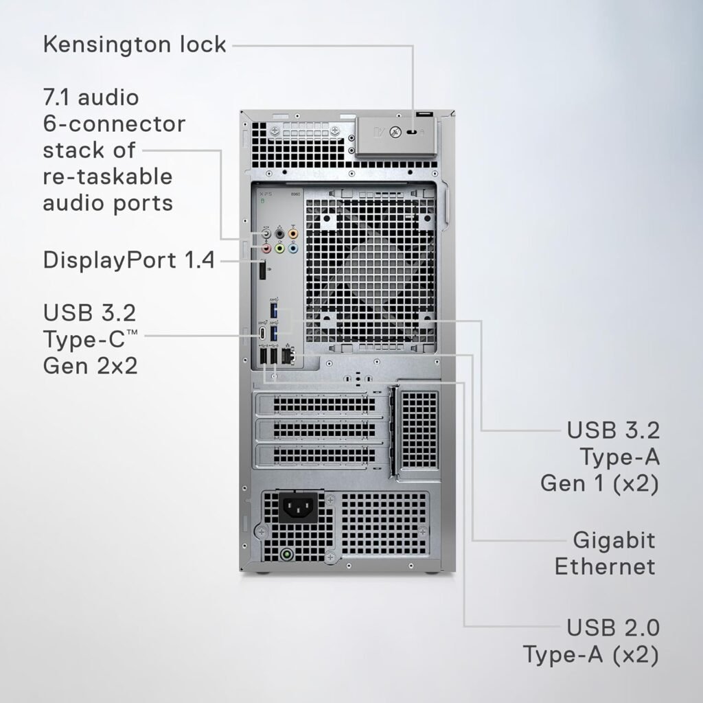 Dell XPS 8960 Desktop - 14th Generation Intel Core i9-14900K Processor, 32GB DDR5 RAM, 2TB SSD, NVIDIA GeForce RTX 4070 12GB GDDR6X Graphics, Windows 11 Pro, Onsite  Migrate Service - Platinum Silver
