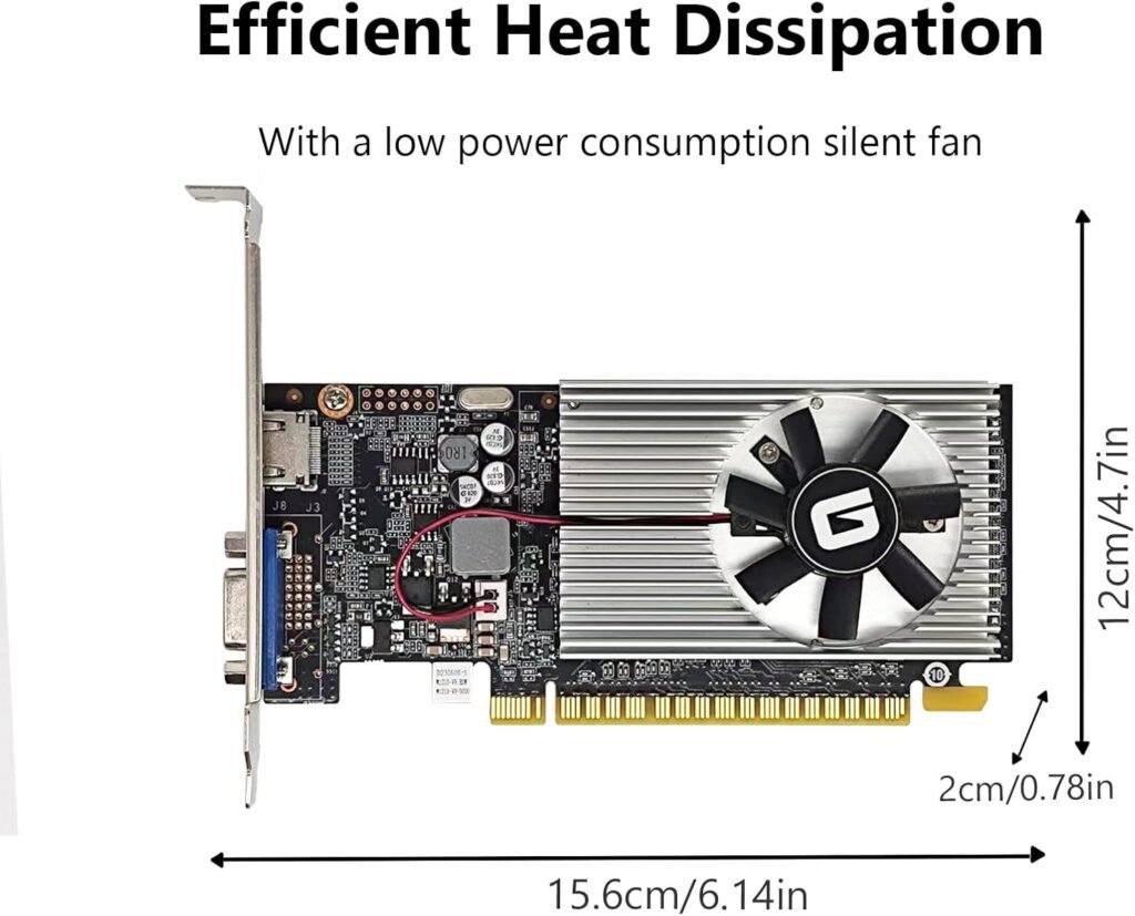 GeForce GT 210 1024 MB DDR3 Low Profile Graphics Card, PCI Express 1.0 x16, Entry Level GPU for PC, SFF and HTPC (HDMI/VGA)