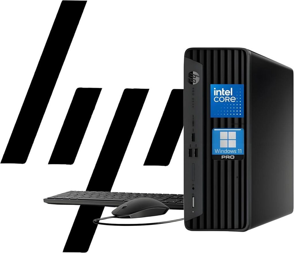 HP ProDesk 400 G9 SFF Business Desktop Computer, Intel CPU, 32GB RAM, 1TB PCle SSD, Dual 4K Display Support, USB-C, HDMl, RJ-45, Wi-Fi, Wired Keyboard  Mouse, Windows 11 Pro