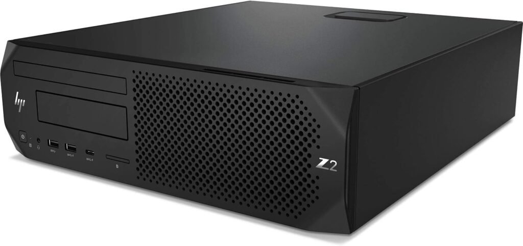 HP Z2 G4 SFF Workstation Desktop Computer, Intel Core i7-8700 3.2GHz, 16GB DDR4 RAM, 1TB SSD, Keyboard  Mouse, 2 DisplayPorts (4K Support), Windows 10 Pro(Renewed)
