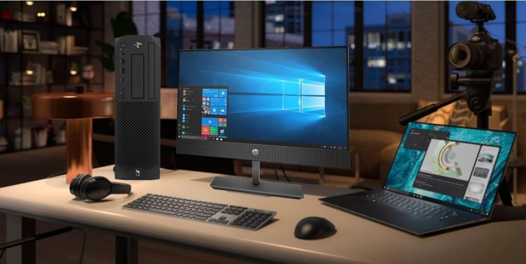HP Z2 G4 SFF Workstation Desktop Computer, Intel Core i7-8700 3.2GHz, 16GB DDR4 RAM, 1TB SSD, Keyboard  Mouse, 2 DisplayPorts (4K Support), Windows 10 Pro(Renewed)