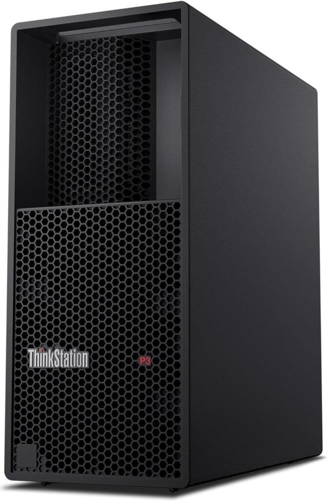 Lenovo ThinkStation P3 Tower Workstation with Intel Core i9-14900 vPro Processor, 64GB RAM, 1TB SSD, NVIDIA A2000 12GB Graphics, Wi-Fi 6E, Windows 11 Pro, and 3 Year On-site Warranty