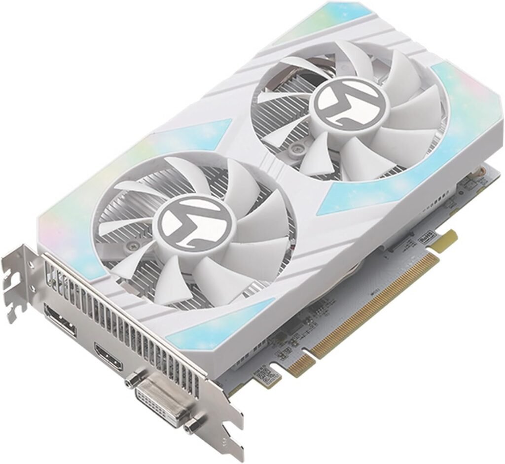 maxsun AMD Radeon RX 580 8GB 2048SP GDDR5 Computer Video Graphics Card GPU for PC Gaming 256-Bit DirectX 12 DVI, HDMI, DisplayPort Multi Monitors Extend (White)