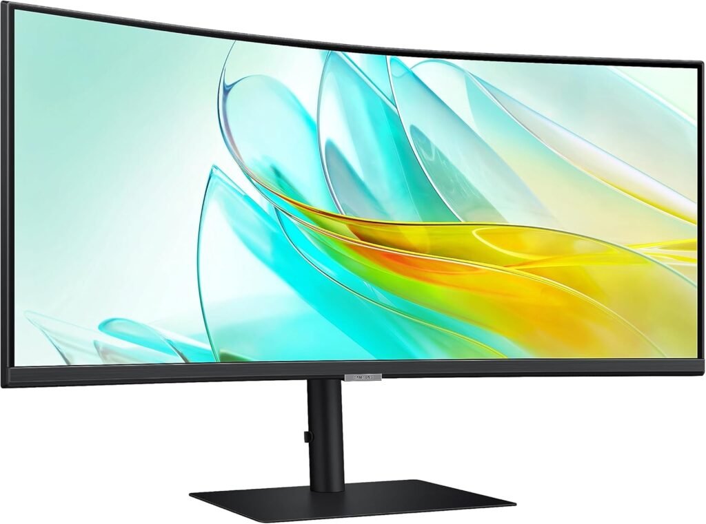 SAMSUNG 34 ViewFinity S50GC Series Ultra-WQHD Monitor, 100Hz, 5ms, HDR10, AMD FreeSync, Eye Care, Borderless Design, PIP, PBP, LS34C502GANXZA, 2023, Black