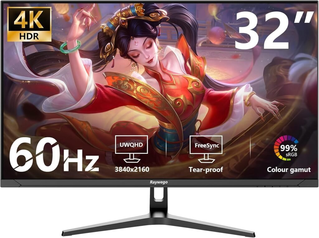 27 inch Gaming Monitor 100Hz Computer Monitor Built-in Speakers Full HD 1920 x 1080P with HDMI VGA Interface Eye Care Frameless with 3-Side Virtually Borderless Design VESA（100 x 100mm）