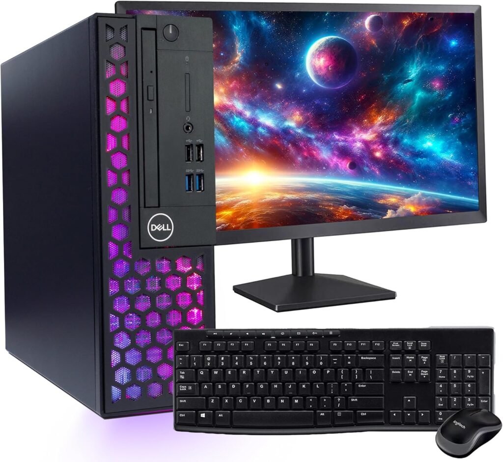 Dell OptiPlex 3060 Desktop Computers Windows 11 Pro Hexa Core i7-8700 Up to 4.60GHz32GB DDR4 1TB M.2 NVMe SSD1TB HDDAX210 Built-in WiFi 6E Small Form Factor PC(Renewed) Black (OptiPlex 3060 SFF)